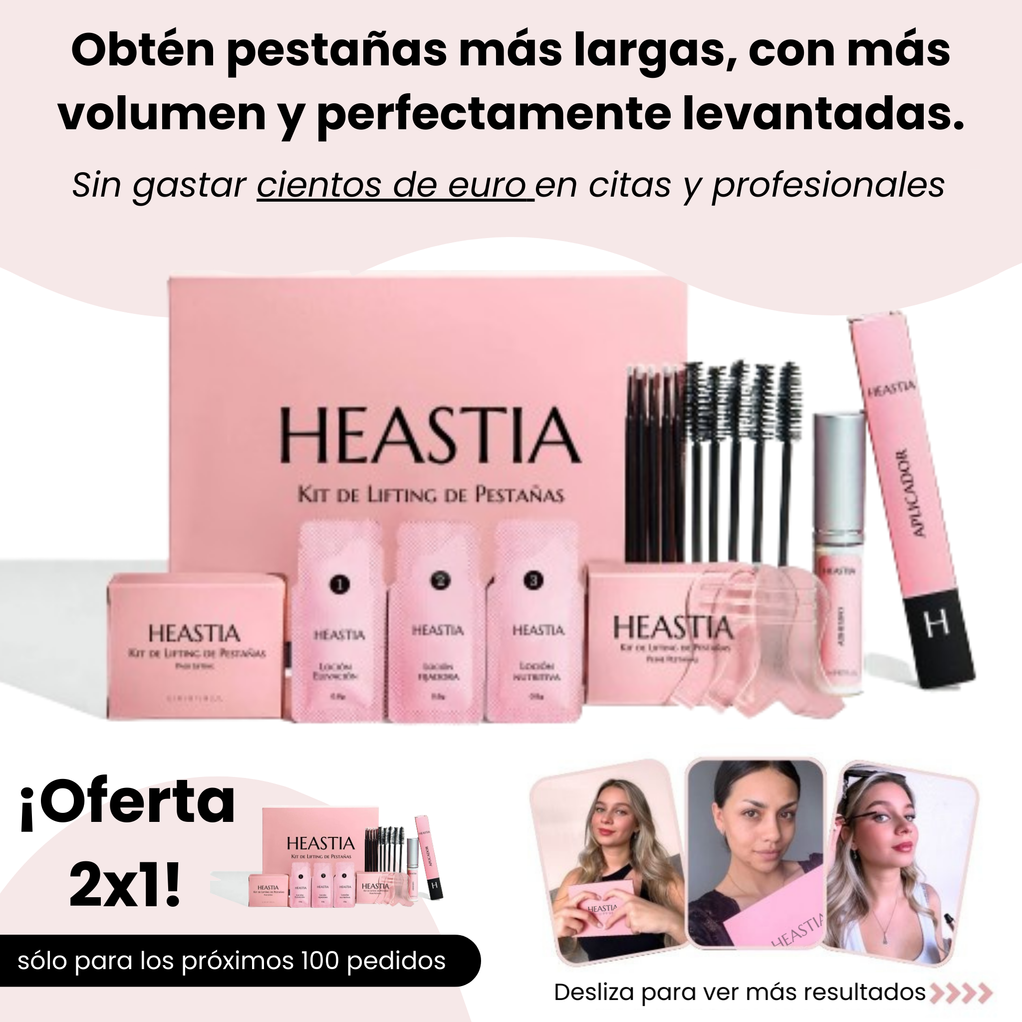 Heastia - Kit de Lifting de Pestañas (2x1)